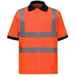 Yoko Unisex Adult Hi-Vis Polo Shirt - L, Orange