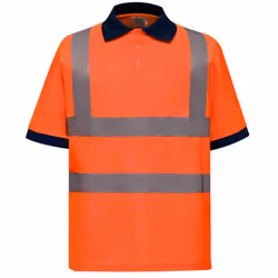 Yoko Unisex Adult Hi-Vis Polo Shirt - XL, Orange