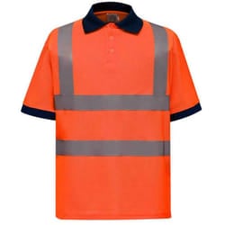 Yoko Unisex Adult Hi-Vis Polo Shirt - XL, Orange