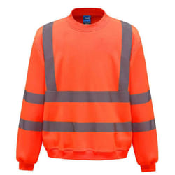 Yoko Unisex Adult Hi-Vis Sweatshirt - L, Orange