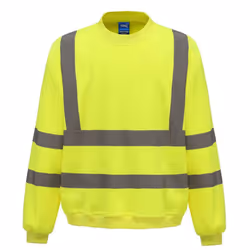 Yoko Unisex Adult Hi-Vis Sweatshirt - 3XL, Yellow