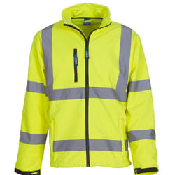 Yoko Unisex Adult Hi-Vis Soft Shell Jacket - L, Yellow