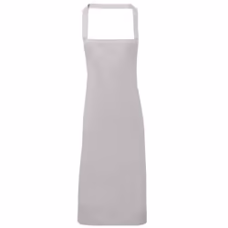 Premier Unisex Adult Cotton Bibbed Apron - One Size, Silver