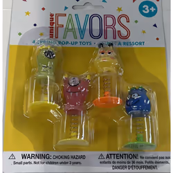 Unique Party Monster Party Favours (Pack of 4)