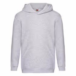 Fruit of the Loom Childrens/Kids Premium Heather Hooded Sweatshirt - 5-6 Years, Grey