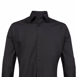 Premier Mens Supreme Poplin Formal Shirt - 19in, Black