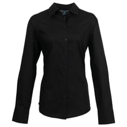 Premier Womens/Ladies Signature Oxford Long-Sleeved Shirt - 18 UK, Black