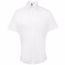 Premier Mens Signature Short-Sleeved Shirt - 16.5in, White