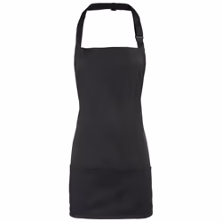 Premier Colours 2 in 1 Full Apron - One Size, Black