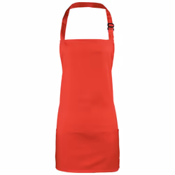 Premier Colours 2 in 1 Full Apron - One Size, Red