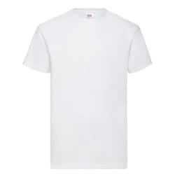 Fruit of the Loom Unisex Adult Valueweight Cotton T-Shirt - S, White