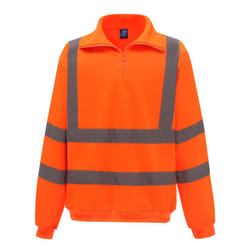 Yoko Unisex Adult High-Vis Long-Sleeved Safety T-Shirt - XXL, Orange