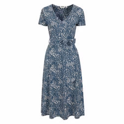 Mountain Warehouse Womens/Ladies Santorini Wrap Midi Dress - 10 UK, Dark Blue