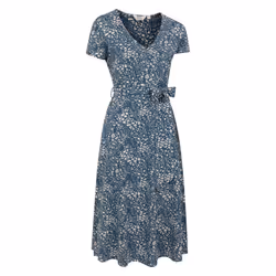 Mountain Warehouse Womens/Ladies Santorini Wrap Midi Dress - 10 UK, Dark Blue