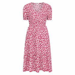 Mountain Warehouse Womens/Ladies Oasis Tiered Midi Dress - 8 UK, Berry