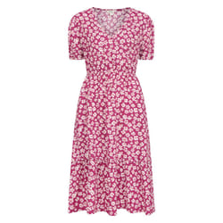 Mountain Warehouse Womens/Ladies Oasis Tiered Midi Dress - 10 UK, Berry