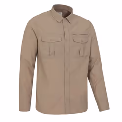Mountain Warehouse Mens Navigator II Mosquito Repellent Shirt - 3XL, Beige