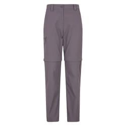Mountain Warehouse Womens/Ladies Hiker Stretch Zip-Off Trousers - 14 UK, Charcoal