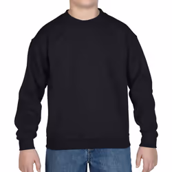Gildan Childrens/Kids Heavy Blend Drop Shoulder Sweatshirt - 5-6 Years, Black