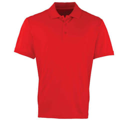 Premier Mens Coolchecker Pique Polo Shirt - 3XL, Red