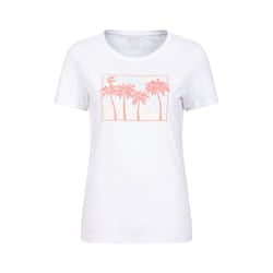 Mountain Warehouse Womens/Ladies Postcard Palm Organic T-Shirt - 20 UK, White