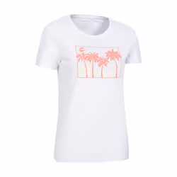 Mountain Warehouse Womens/Ladies Postcard Palm Organic T-Shirt - 20 UK, White