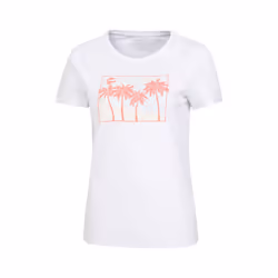 Mountain Warehouse Womens/Ladies Postcard Palm Organic T-Shirt - 20 UK, White