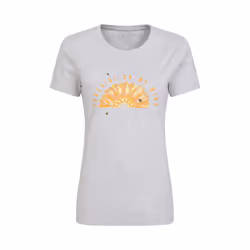 Mountain Warehouse Womens/Ladies Sunshine Sunflower Organic T-Shirt - 10 UK, Light Grey