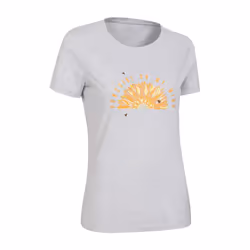 Mountain Warehouse Womens/Ladies Sunshine Sunflower Organic T-Shirt - 10 UK, Light Grey