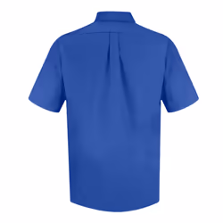 Premier Mens Short Sleeve Poplin Shirt - 21in, Royal Blue