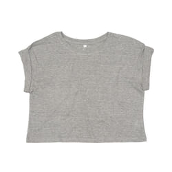 Mantis Womens/Ladies Organic Cropped T-Shirt - L, Heather Marl