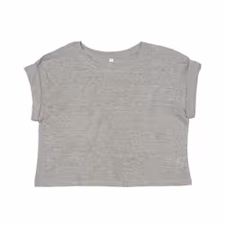 Mantis Womens/Ladies Organic Cropped T-Shirt - S, Heather Marl
