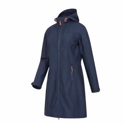 Mountain Warehouse Womens/Ladies Ioana Longline Soft Shell Jacket - 10 UK, Navy