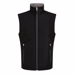 Regatta Mens Ascender Softshell 2 Layer Body Warmer - 3XL, Black/Mineral Grey