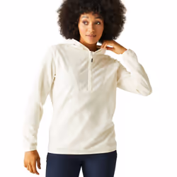 Regatta Womens/Ladies Warriewood Microfleece Half Zip Hoodie - 18 UK, Polar Bear