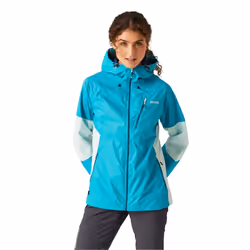 Regatta Womens/Ladies Highton V Stretch Waterproof Jacket - 8 UK, Tahoe Blue/Bleached Aqua