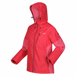 Regatta Womens/Ladies Highton V Stretch Waterproof Jacket - 16 UK, Pink Potion/Flamingo Pink