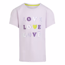 Regatta Childrens/Kids Bosley VII Heart T-Shirt - 7-8 Years, Lilac Frost