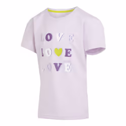 Regatta Childrens/Kids Bosley VII Heart T-Shirt - 7-8 Years, Lilac Frost