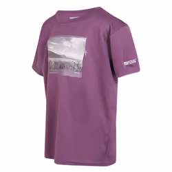 Regatta Childrens/Kids Alvardo VIII Photograph T-Shirt - 11-12 Years, Sunset Purple