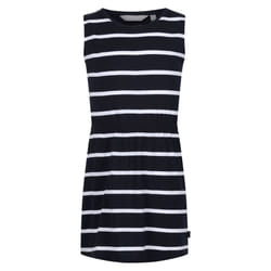 Regatta Girls Beylina Stripe Dress - 5-6 Years, Navy/White