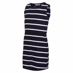 Regatta Girls Beylina Stripe Dress - 5-6 Years, Navy/White