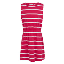Regatta Girls Beylina Stripe Dress - 5-6 Years, Pink Potion/White