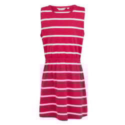 Regatta Girls Beylina Stripe Dress - 7-8 Years, Pink Potion/White