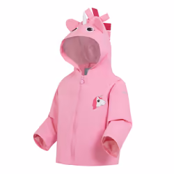 Regatta Childrens/Kids Luna The Unicorn Waterproof Jacket - 6-12 Months, Sweet Pink