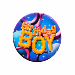 Unique Party Birthday Boy Badge