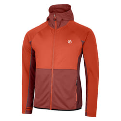 Dare 2B Mens Assimlilate II Core Stretch Midlayer - XL, Cinnamon/Syrah Red