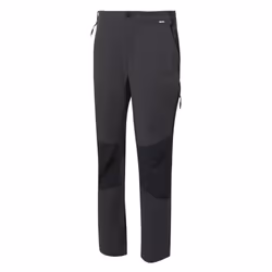 Regatta Mens Questra V Hiking Trousers - 30R, Ash/Black