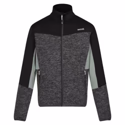 Regatta Mens Coladane VI Marl Full Zip Fleece Jacket - S, Ash/Black Marl