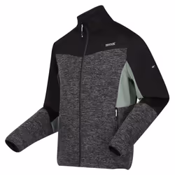 Regatta Mens Coladane VI Marl Full Zip Fleece Jacket - S, Ash/Black Marl